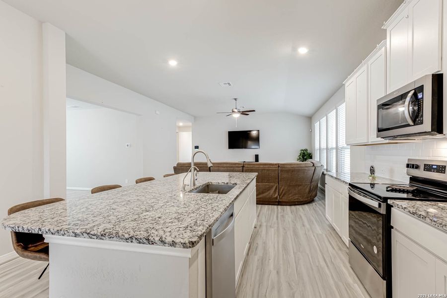 Furnished interior view inside a new home in Remington Ranch, San Antonio (Image 9).