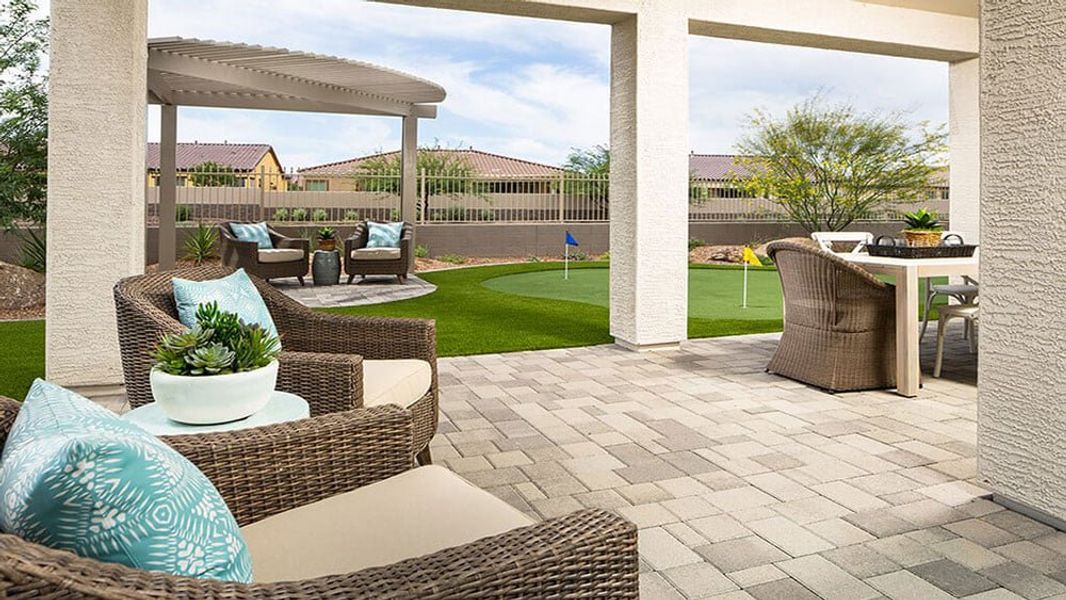 Representative exterior details of a home built from the Sonata by Taylor Morrison in Estrella, Goodyear (Image 3).