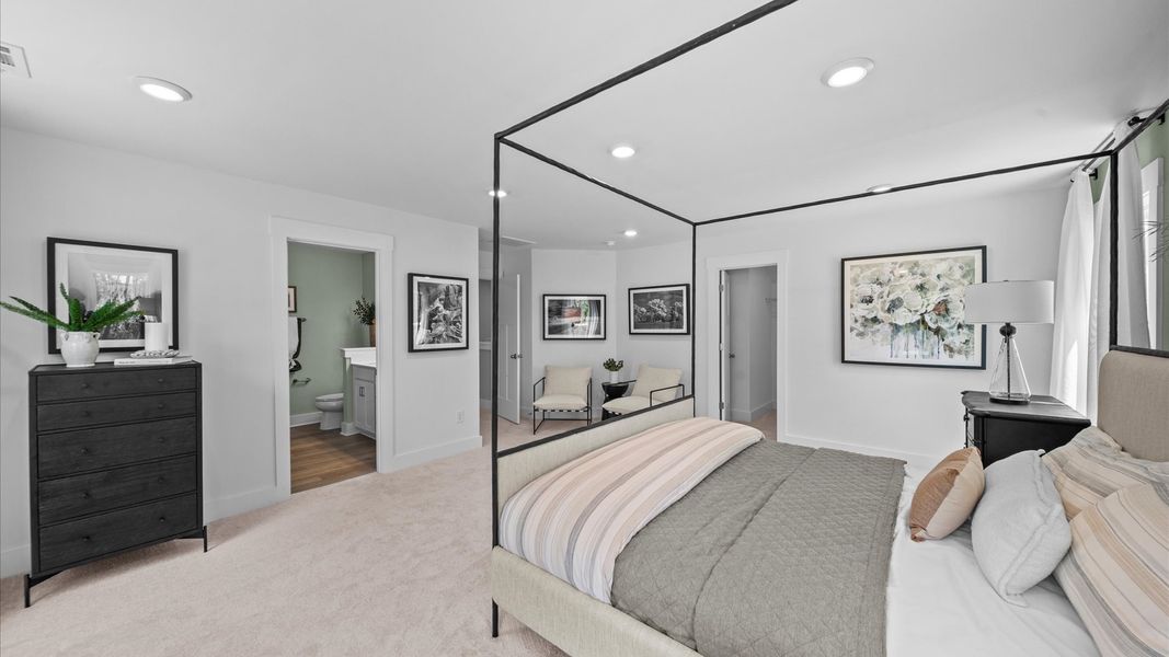 Furnished interior view inside a new home in Creeks at Midway, Anderson (Image 23).