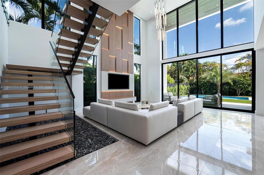 Furnished interior view inside a new home in , Miami (Image 4).