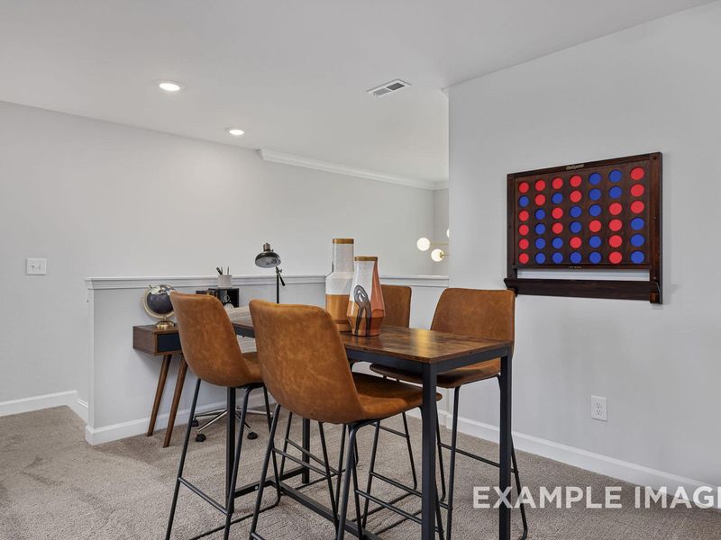 Furnished interior view inside a new home in Woodland Crossing, Zebulon (Image 26).