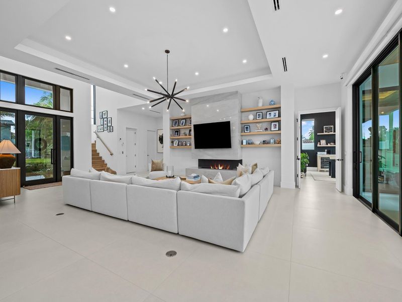 Furnished interior view inside a new home in , Lighthouse Point (Image 41).