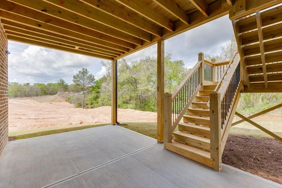 Exterior details and patio area of a home in , Buford (Image 3).