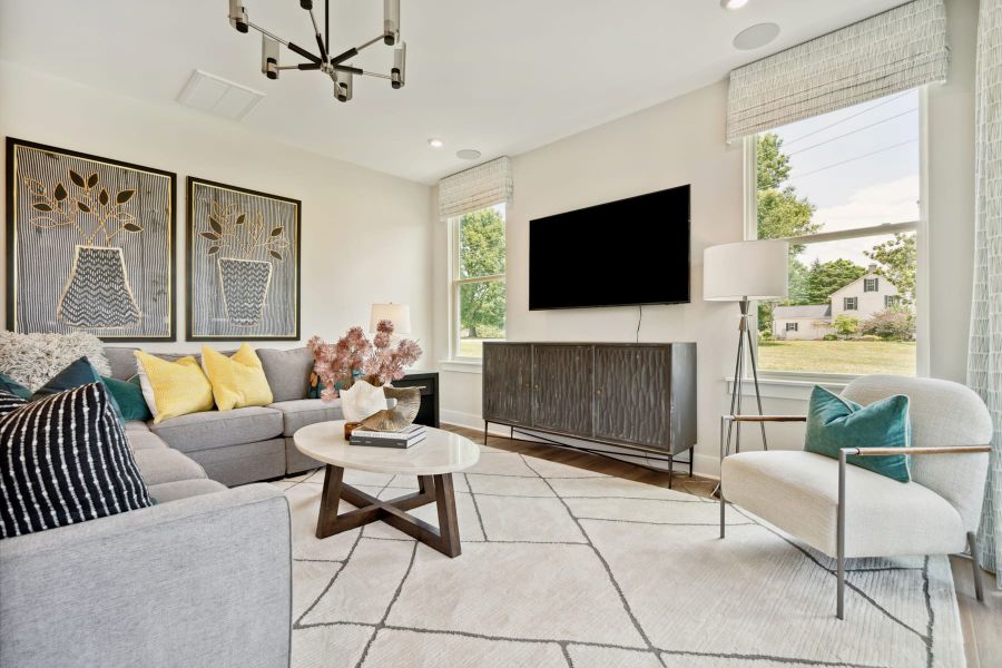 Representative furnished interior of a home built from the Stowe by Tri Pointe Homes in Seven Oaks, Belmont (Image 8).