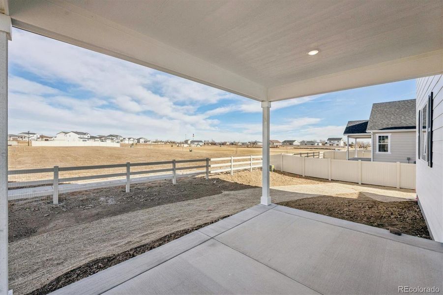 Exterior details and patio area of a home in Vista West, Keenesburg (Image 3).