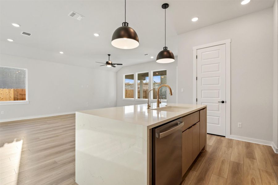 Furnished interior view inside a new home in Lariat, Liberty Hill (Image 15).