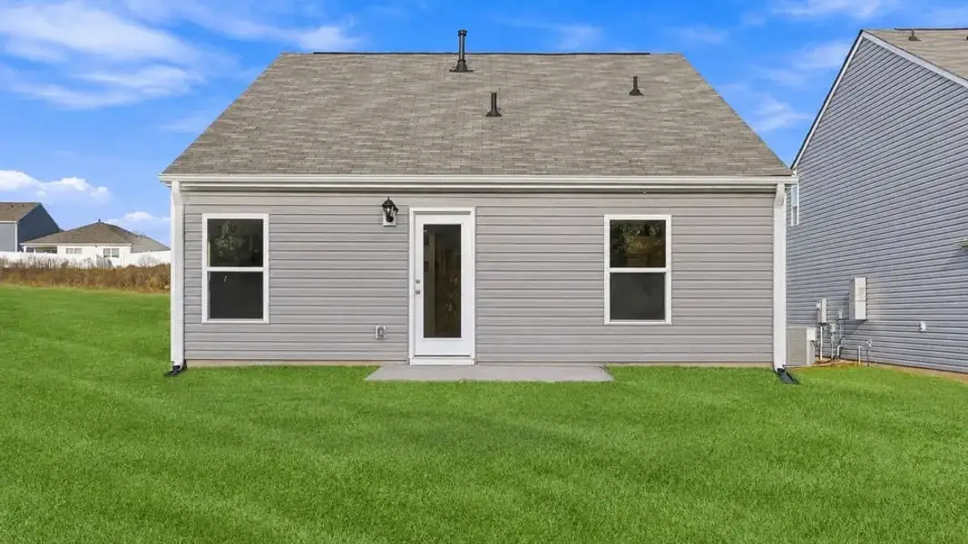 Exterior details and patio area of a home in Cedar Gap, Fountain Inn (Image 19).