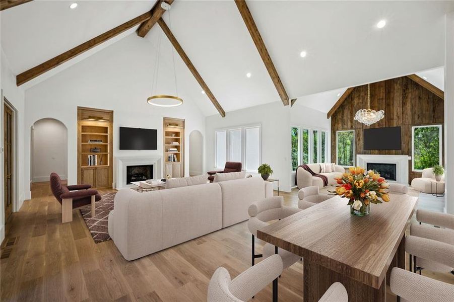 Furnished interior view inside a new home in , Athens (Image 4).