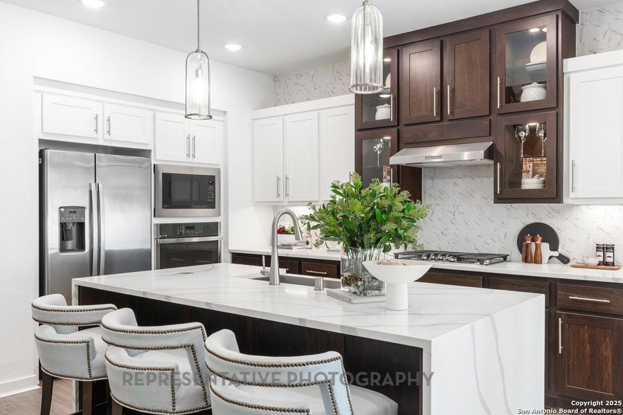 Furnished interior view inside a new home in The Crossvine, Schertz (Image 6).