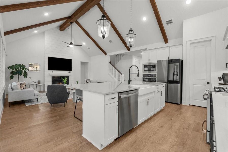 Furnished interior view inside a new home in Westland Ranch - 70' Homesites, League City (Image 34).