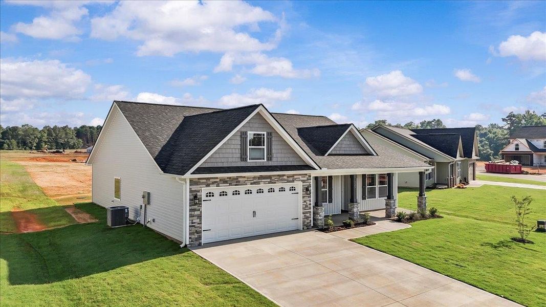 Front exterior of a new home in Mills Gin, Campobello, SC, highlighting curb appeal (Image 16).