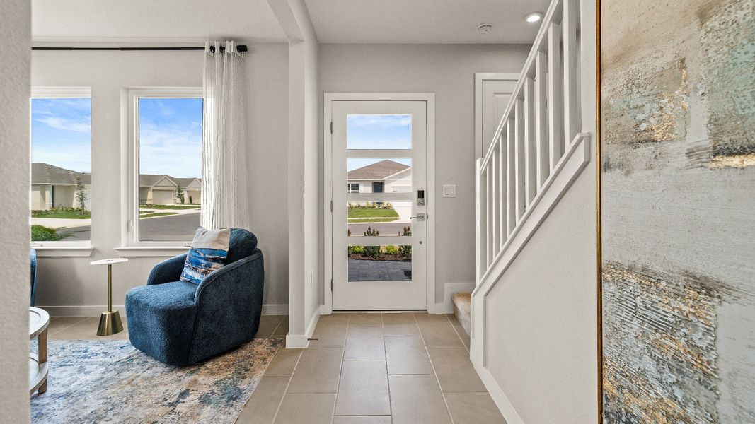Entry to the Highbourne with the flex space by DRB Homes in Hamilton Bluff. Entry to the Highbourne with the flex space by DRB Homes in Hamilton Bluff.
