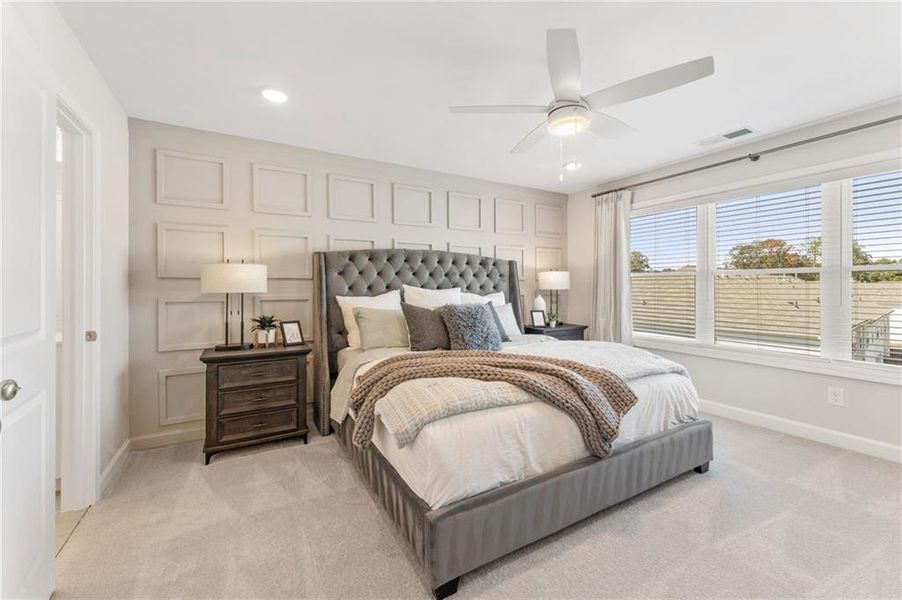 Furnished interior view inside a new home in East Park Village, Kennesaw (Image 12).