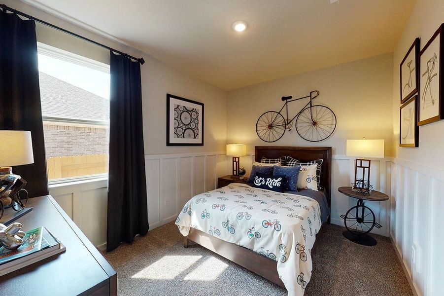 Representative furnished interior of a home built from the Austin- 45′ Lot by Chesmar Homes in Bridgeland, Cypress (Image 7).