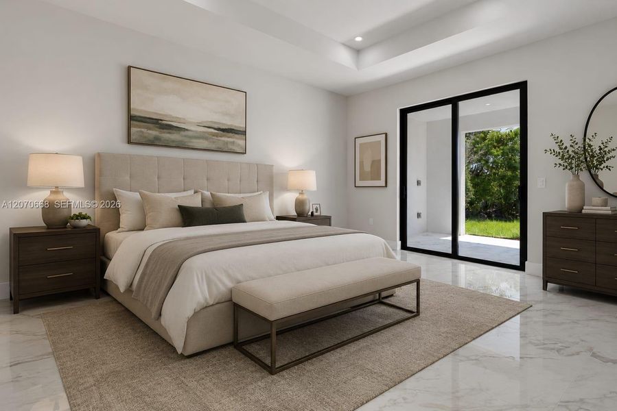Furnished interior view inside a new home in , Cape Coral (Image 9).