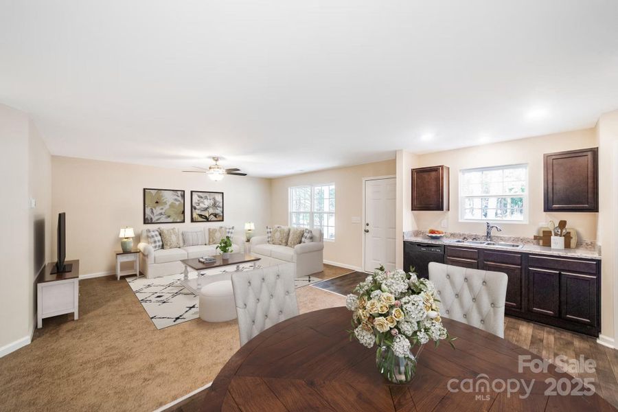 Furnished interior view inside a new home in , Wadesboro (Image 4). Furnished interior view inside a new home in , Wadesboro (Image 4).