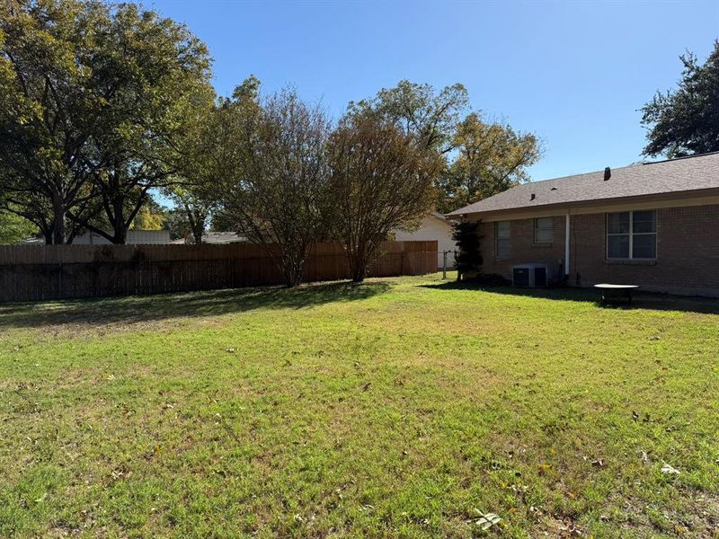 Exterior details and patio area of a home in , Brownwood (Image 3). Exterior details and patio area of a home in , Brownwood (Image 3).