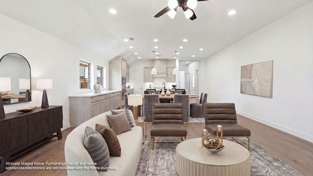 Furnished interior view inside a new home in Mosaic, Celina (Image 7). Furnished interior view inside a new home in Mosaic, Celina (Image 7).