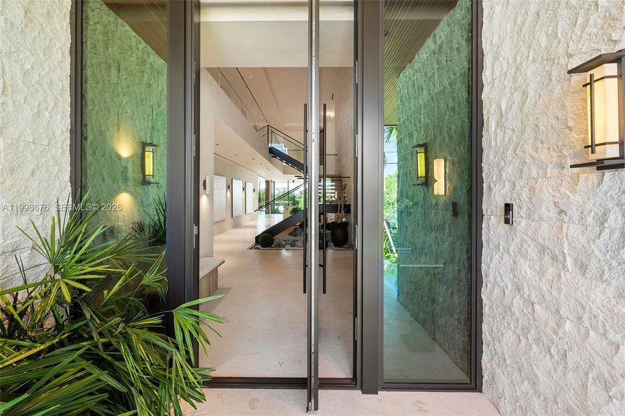 Exterior details and patio area of a home in , Bay Harbor Islands (Image 29).