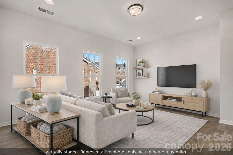 Furnished interior view inside a new home in , Charlotte (Image 5).