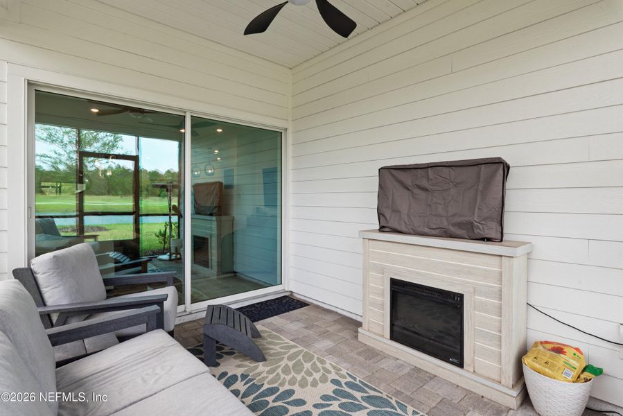 Exterior details and patio area of a home in , St. Johns (Image 3).