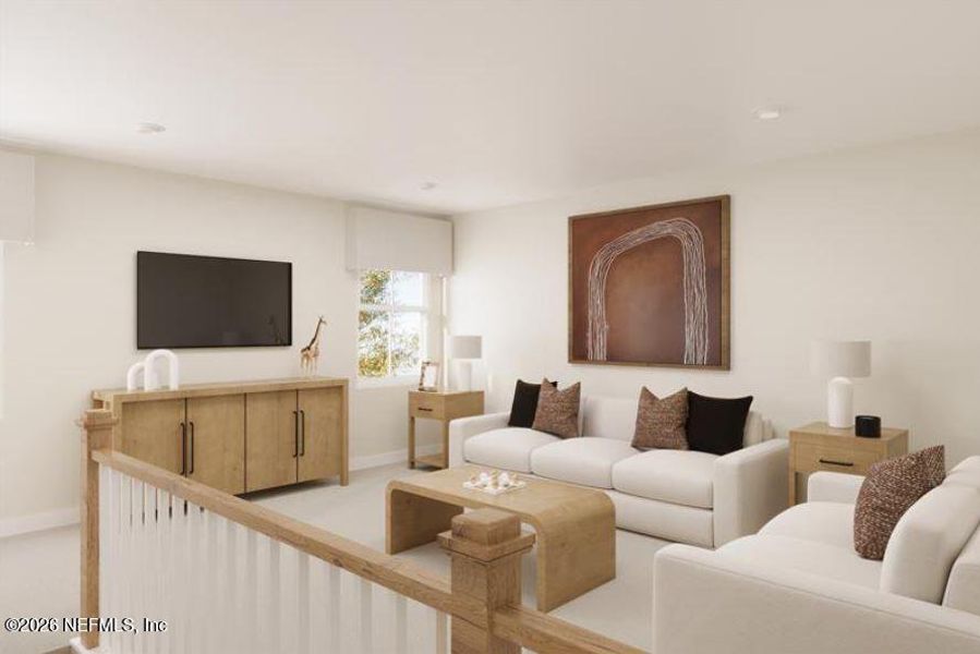 Furnished interior view inside a new home in Seminole Palms Single-Family Homes, Palm Coast (Image 11).