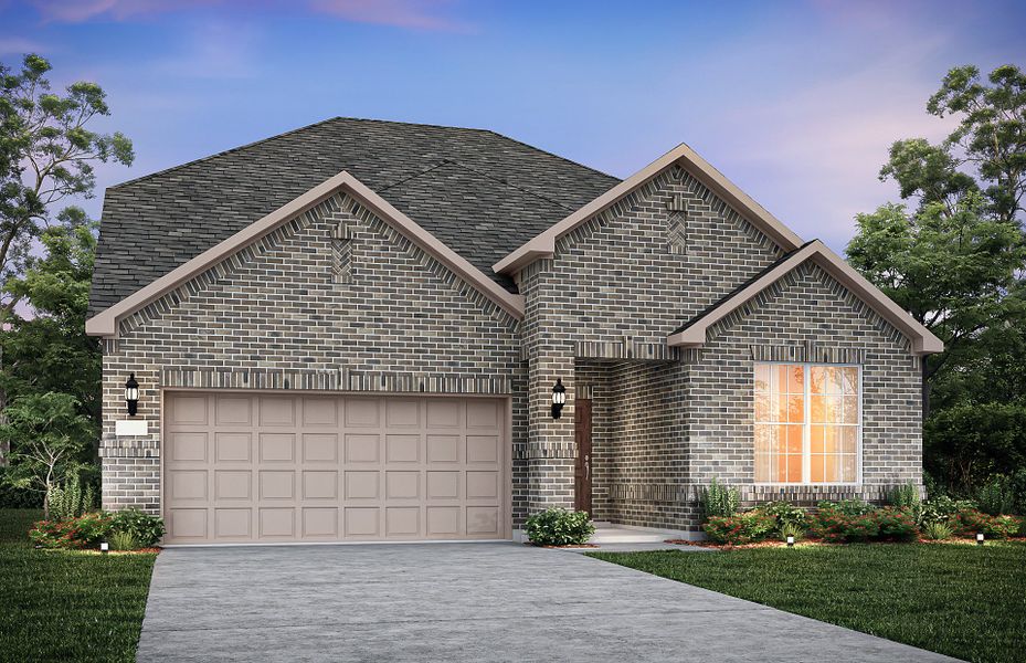 The Keller, a two-story home with 2-car garage, shown with Home Exterior 33