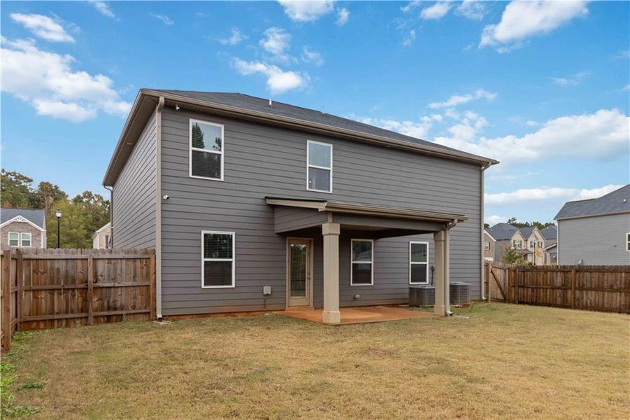 Exterior details and patio area of a home in , Covington (Image 3). Exterior details and patio area of a home in , Covington (Image 3).