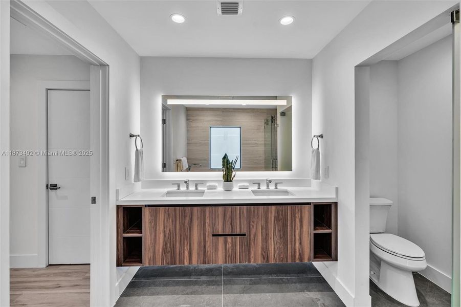 Furnished interior view inside a new home in , Miami (Image 17). Furnished interior view inside a new home in , Miami (Image 17).