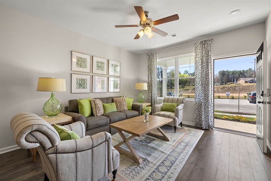 Representative furnished interior of a home built from the Calloway 3 by D.R. Horton in Byrd Village, Graniteville (Image 6).