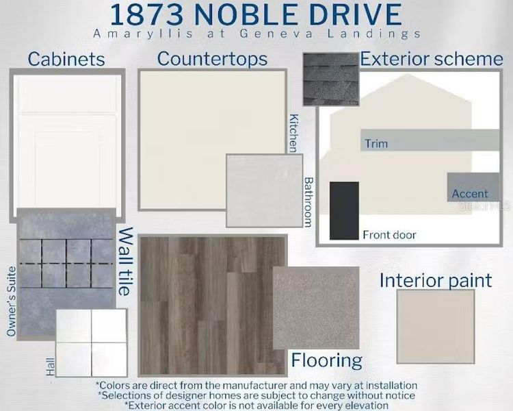 Sample of building materials used in homes in Geneva Landings, Davenport (Image 4). Sample of building materials used in homes in Geneva Landings, Davenport (Image 4).