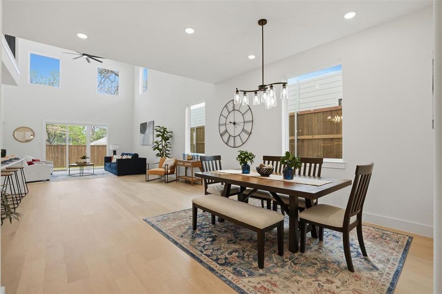 Furnished interior view inside a new home in , Dallas (Image 17).