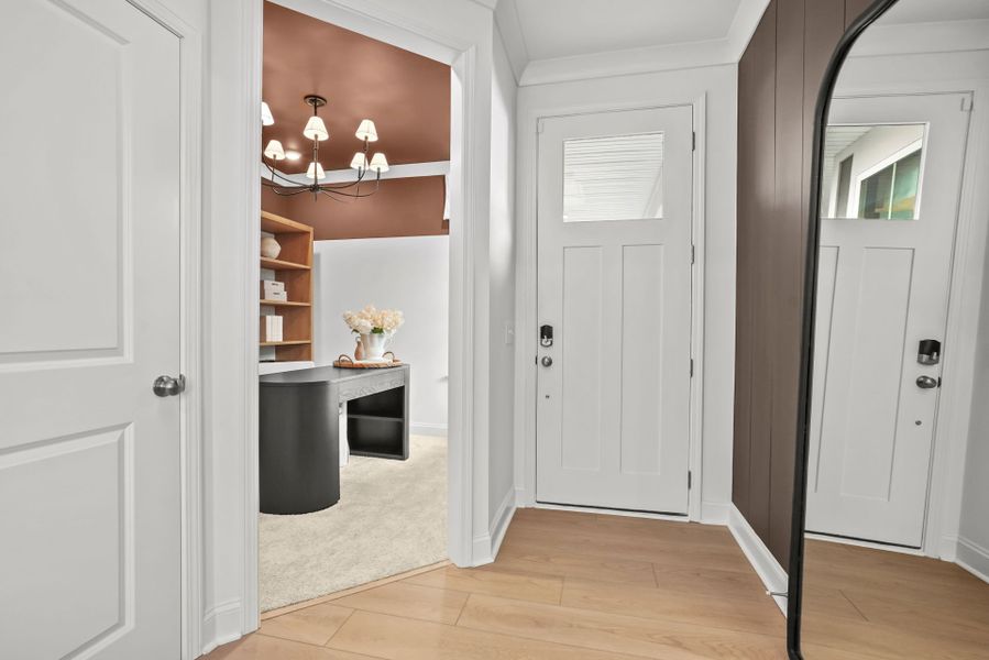 Representative furnished interior of a home built from the Compass by Del Webb in Del Webb Carolina Ridge, Midland (Image 62).