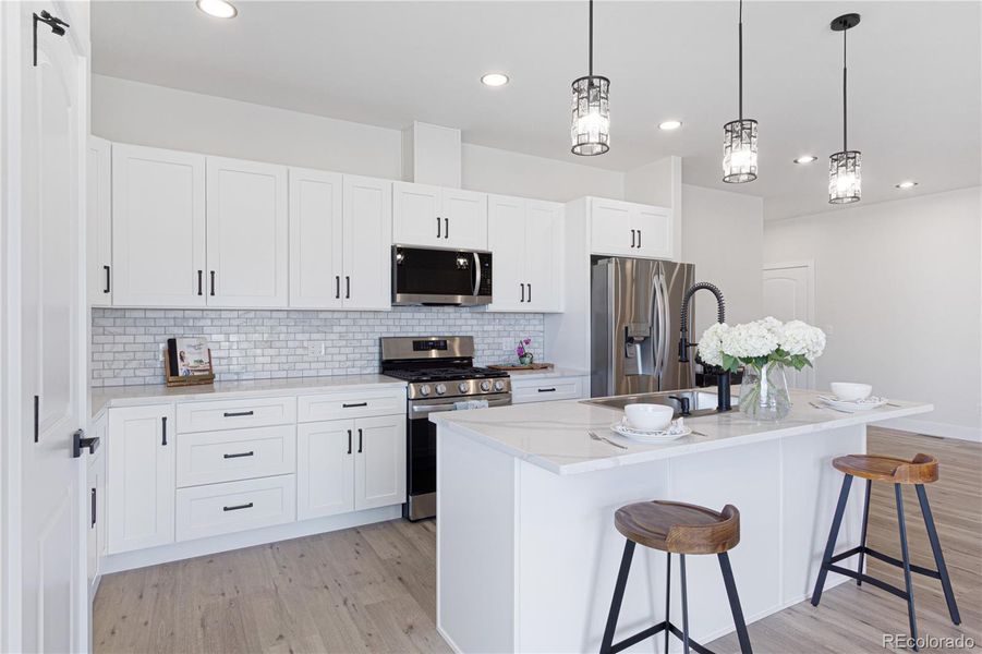 Furnished interior view inside a new home in , Montrose (Image 28). Furnished interior view inside a new home in , Montrose (Image 28).