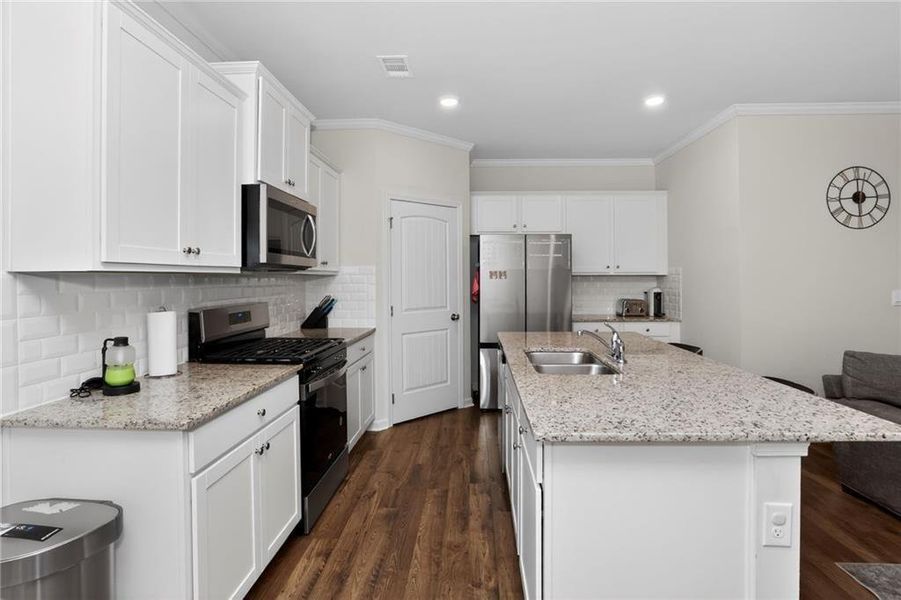 Furnished interior view inside a new home in , Buford (Image 18).