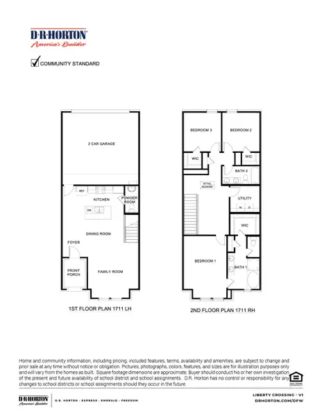 2D floor plan layout of this home in Liberty Crossing, Royse City, TX (Image 2). 2D floor plan layout of this home in Liberty Crossing, Royse City, TX (Image 2).