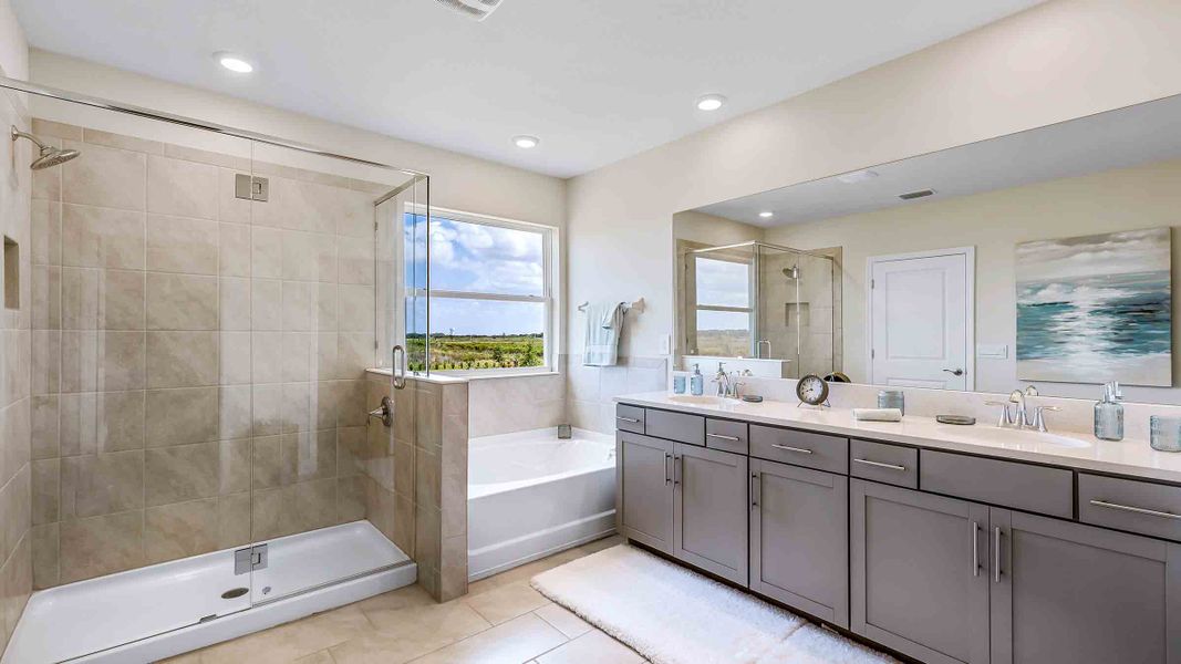 Furnished interior view inside a new home in Solera at Lakewood Ranch, Bradenton (Image 14).