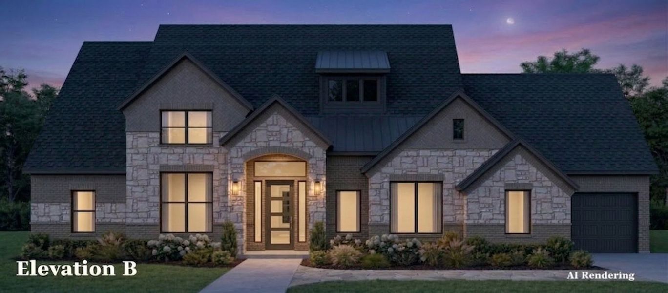 Representative exterior photo of a completed home built from the Isabella by Altura Homes in Talbott Estates, Howe, TX (Image 5).