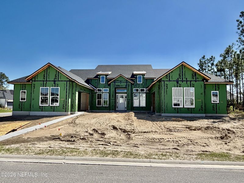 In-progress construction of a new home in SilverLeaf, St. Augustine, FL (Image 11).
