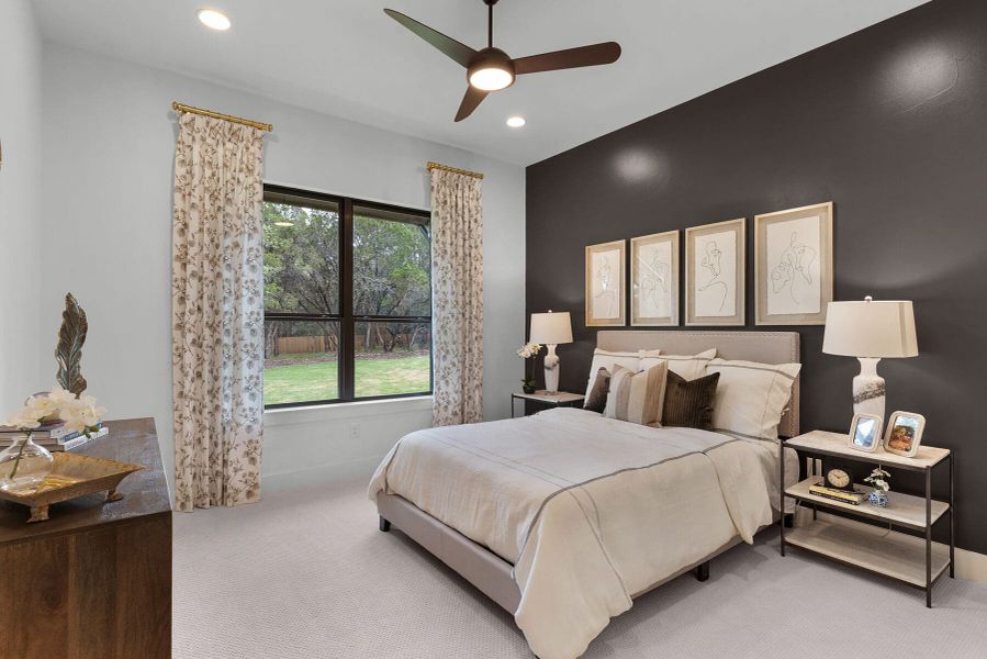Furnished interior view inside a new home in Enchanted Bluff, Garden Ridge (Image 56).
