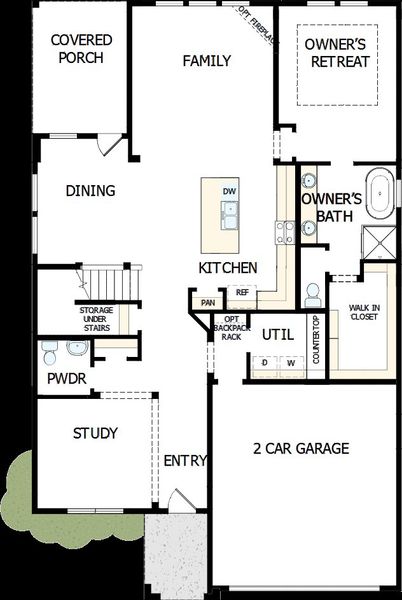 2D floor plan layout of this home in The Preserve at Five Oaks, Lebanon, TN (Image 2). 2D floor plan layout of this home in The Preserve at Five Oaks, Lebanon, TN (Image 2).