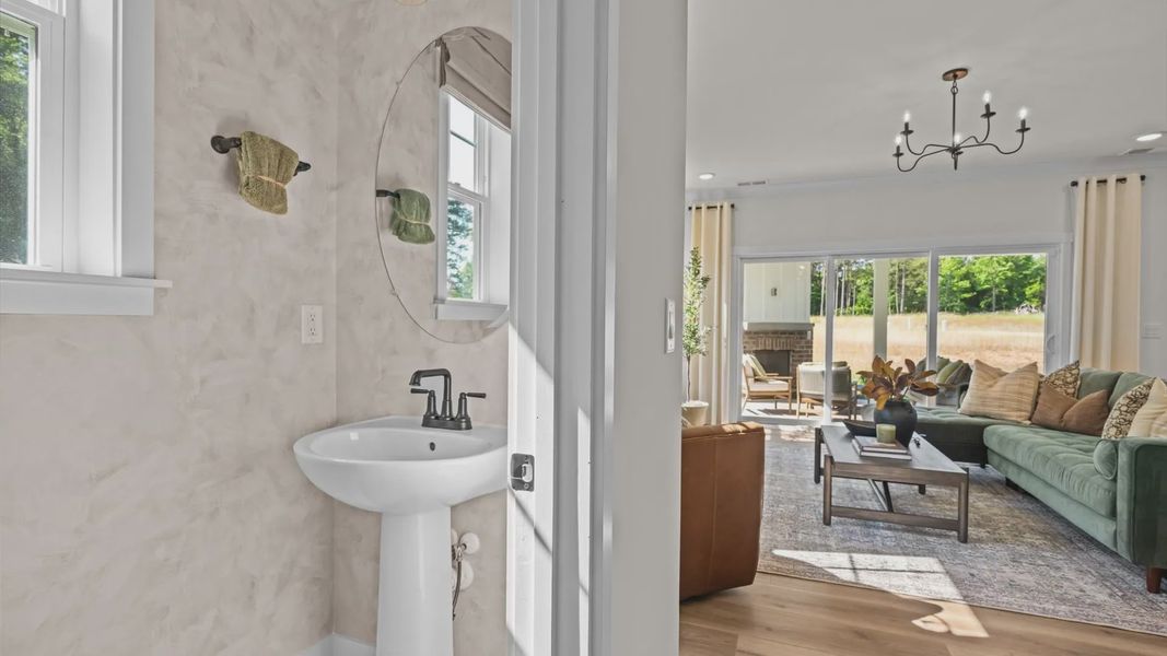 Representative furnished interior of a home built from the Beramont by DRB Homes in Oakmont Manor, Oxford (Image 12).