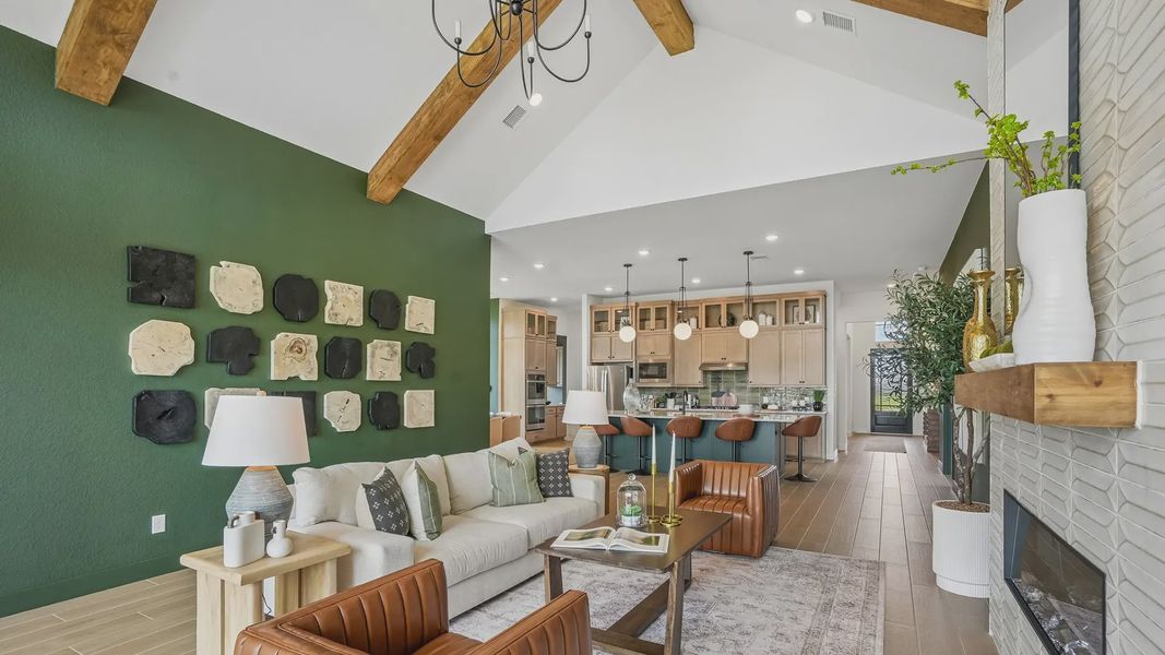 Representative furnished interior of a home built from the Sydney by Chesmar Homes in Westland Ranch, League City (Image 6).