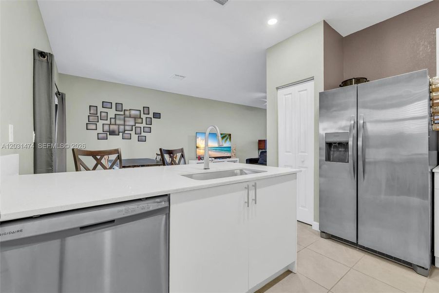 Furnished interior view inside a new home in , Miami (Image 29).