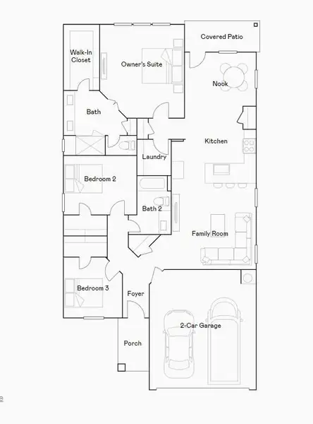 2D floor plan layout of this home in Sunterra: Bristol Collection, Katy, TX (Image 2). 2D floor plan layout of this home in Sunterra: Bristol Collection, Katy, TX (Image 2).