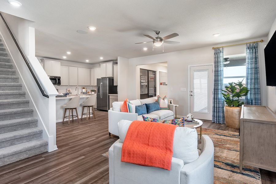 Furnished interior view inside a new home in Longview, Del Valle (Image 6).