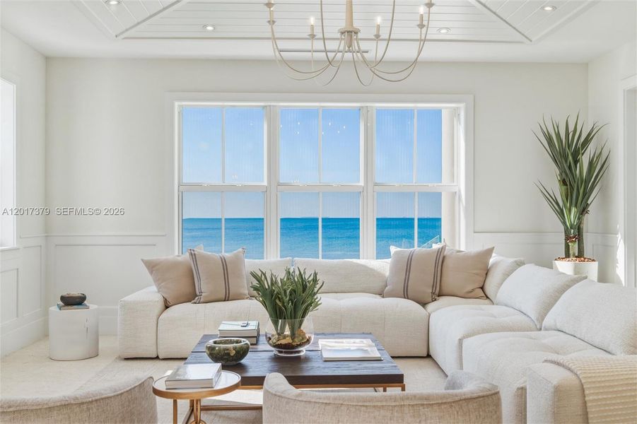 Furnished interior view inside a new home in , Islamorada, Village of Islands (Image 41).
