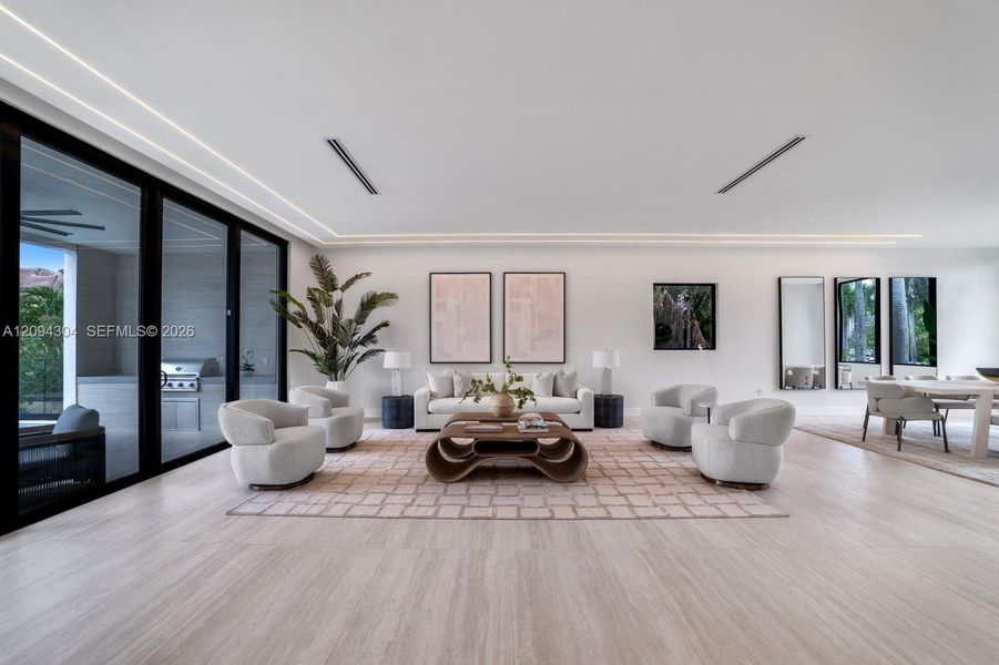 Furnished interior view inside a new home in , Hollywood (Image 5).