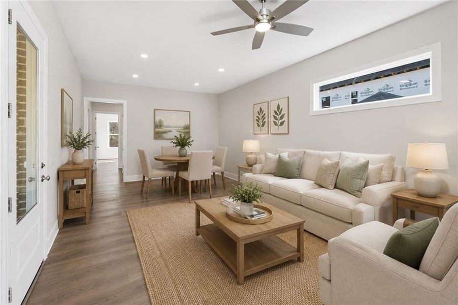 Furnished interior view inside a new home in Ashbury Commons, Powder Springs (Image 9).