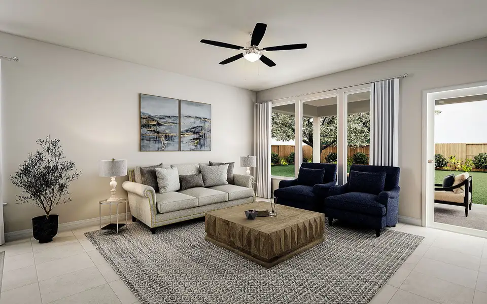 Furnished interior view inside a new home in Mason Woods, Cypress (Image 6). Furnished interior view inside a new home in Mason Woods, Cypress (Image 6).